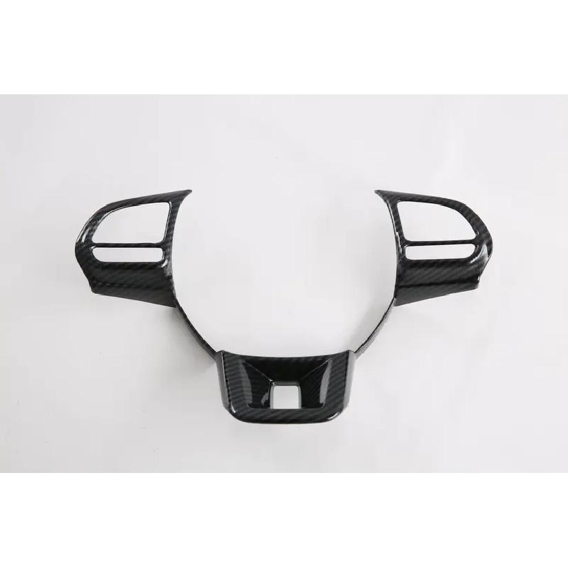 For MG HS ZS 2018      ABS Carbon Fiber Steering Wheel Buttons Cover Trim Frame Sticker Car Accessories