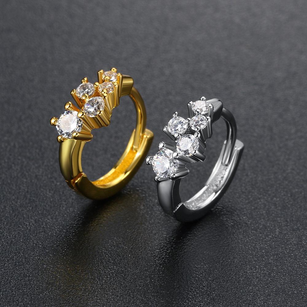 1 pz Orecchini a Cerchio Helix Daith Tragus Y2k per Donne Ragazze Colore Oro Zirconia Orecchino Cartilagine Nuovo Gioiello da Ragazza