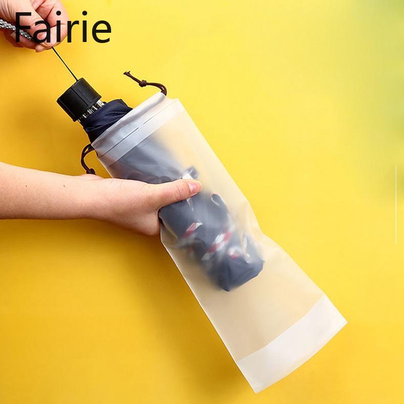 1PC Waterproof Home Outing Umbrella with Transparent Drawstring Storage Bag Fairie