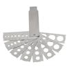 Measure Note Gem Gauge Jewelry Folding Fan Shape Gauge Measuring Tool Easy To Use Economical And Practical Jewelry Tool