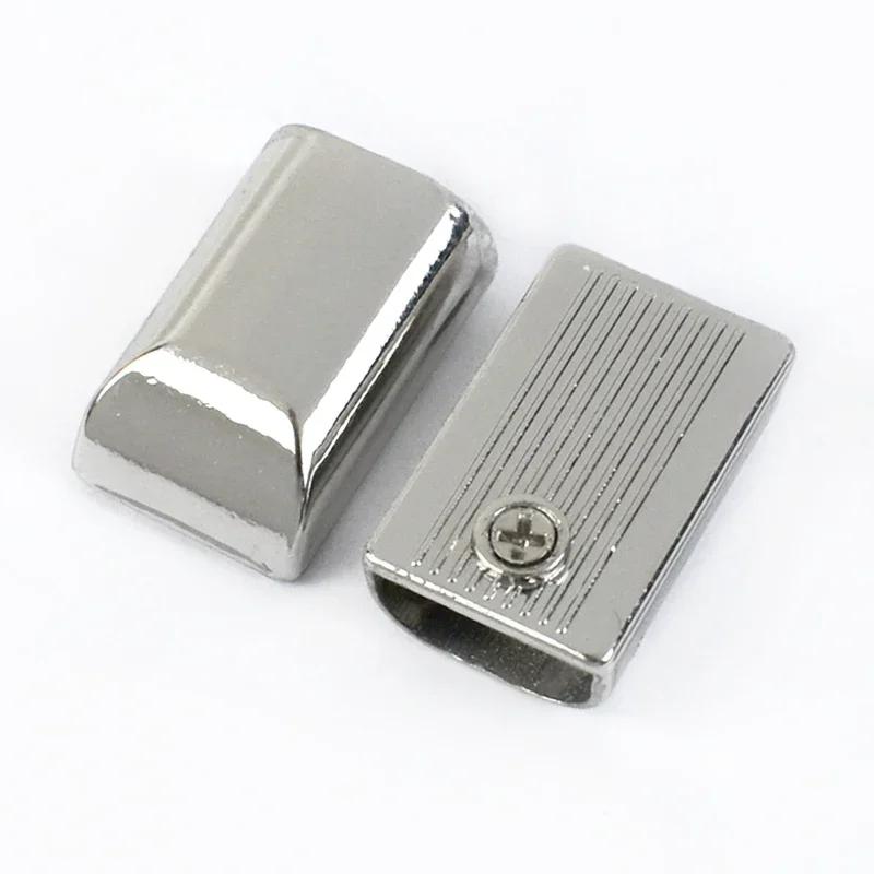 10/20/30Pcs Metal Zipper Stopper Zippers Tail Clip Zip Rope Cord Plug Head Detachable Screw Bag Clasp Sewing Hardware Accessory