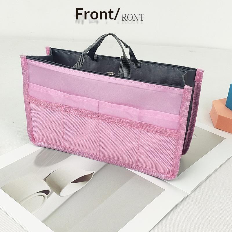 Multifunctional Bi-Fold Storage Bag Double Zipper Large Capacity Storage Arrangement Makeup Toiletries Large Classification Bag