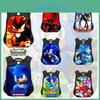 New Sonic Children's Backpack For Boys And Girls Cartoon Trendy School Bag Medium Size 20-35l Capacity