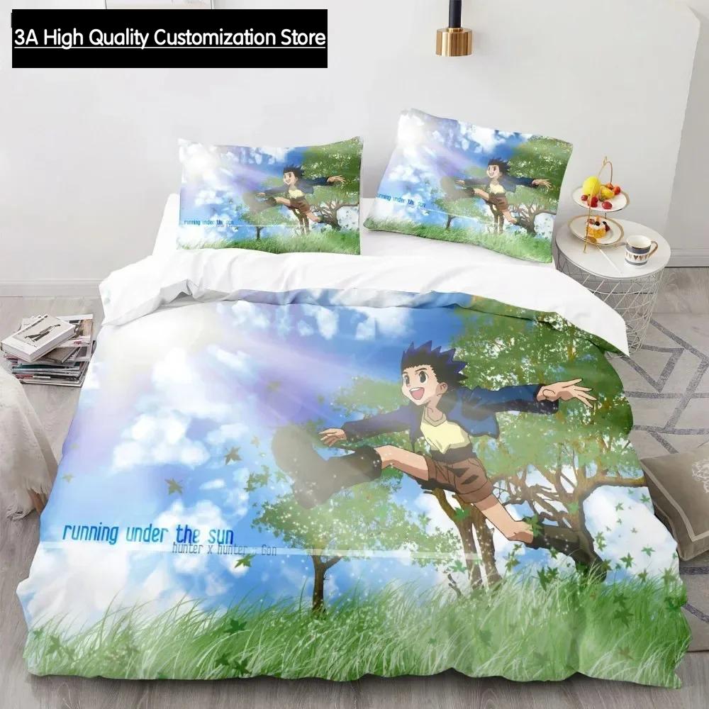 Hunter X Hunter 3D Bedding Set Japanese Anime Twin Queen King Quilt Cover Pillowcases Polyester For Boys Duvet Cover Sets