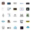 50 Waterproof Decorative Stickers Stickers Decorative Mobile Phone Case Skateboard Notebook