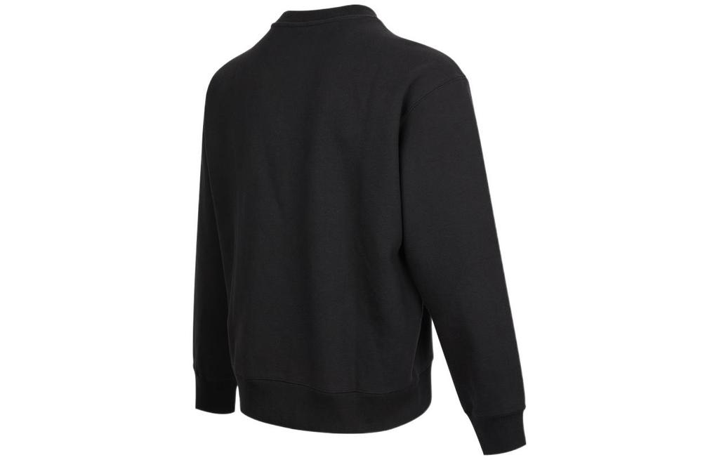 adidas Sweatshirts Men's Black Crew Neck Moderate Regular H09179