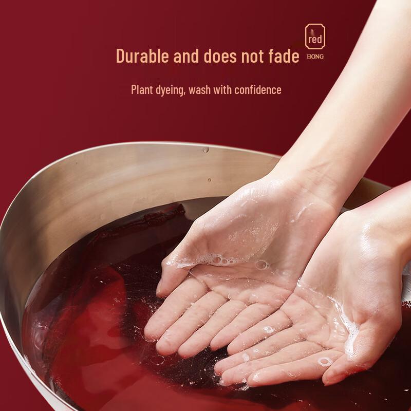 Meiya Ting Women's Ankola Red Lucky Year High-Waist Cotton Briefs 3-Pack