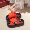 Beautiful Thick-bottomed Height-increasing Cool Slippers for Women's Summer Outer Wear Fashionable Summer New Versatile Graffiti Soft Low-contrast 
