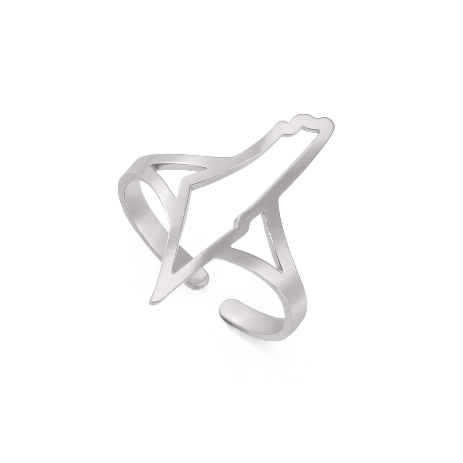 

LIKGREAT Hollow Palestine Map Adjustable Finger Ring Stainless Steel Arabic Calligraphy Jewelry for Women Men Birthday Gift resizable