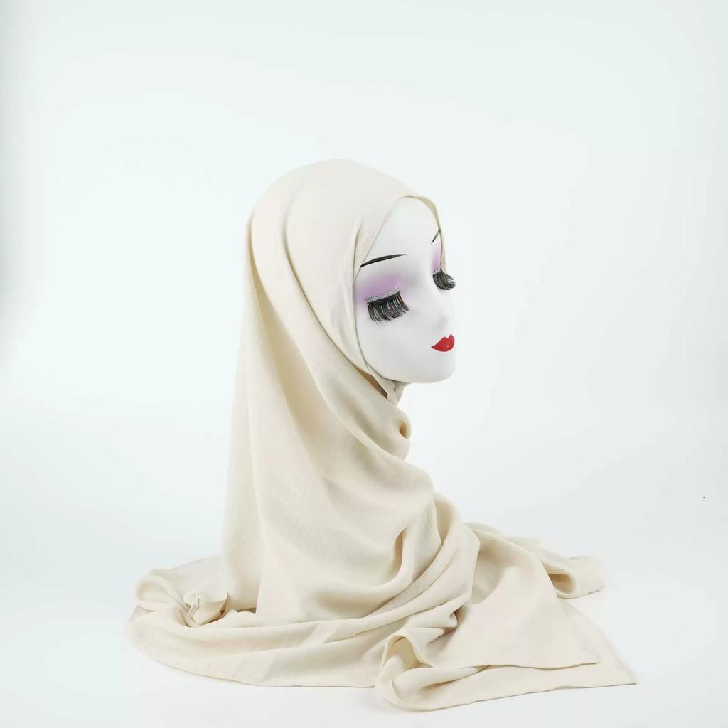 Fashion Strechy Cotton Jersey Hijab For Women Muslim Scarf Plain Long Shawls Islamic Turban Headbands Foulard New Headscarf Wrap