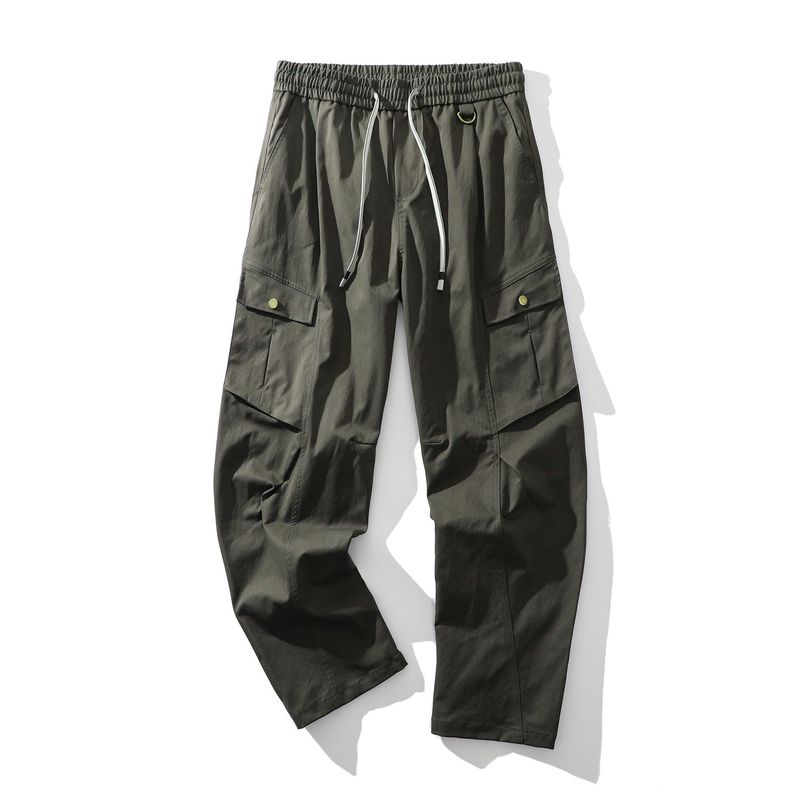 American Retro Mountain-Style Functional Wide-Leg Work Pants for Men, Spring and Autumn Loose Pants, Export Men's Casual Long Pants