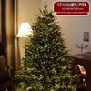 Large Artificial Christmas Tree with Dense PE and Lights - 2025 Children's Decorative Ornaments