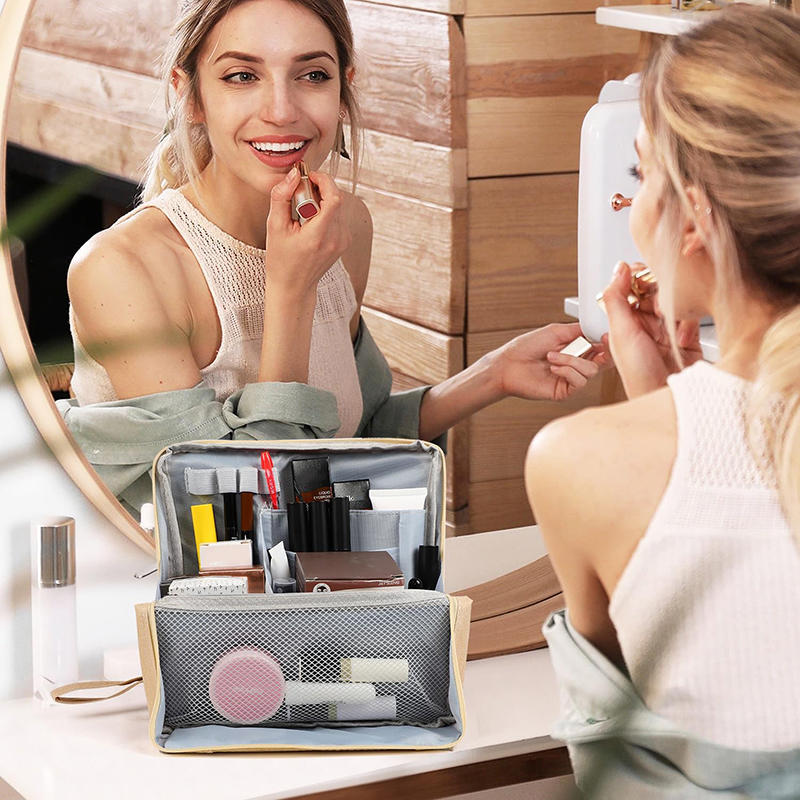 Large Capacity Storage Bag Minimalist Multi-functional Multi-layer High Aesthetic Student Stationery Bag Makeup Bag Storage Bag