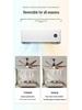 American Retro Smart Silent Ceiling Fan with Light, Large Five-Blade Design for Living Room or Restaurant