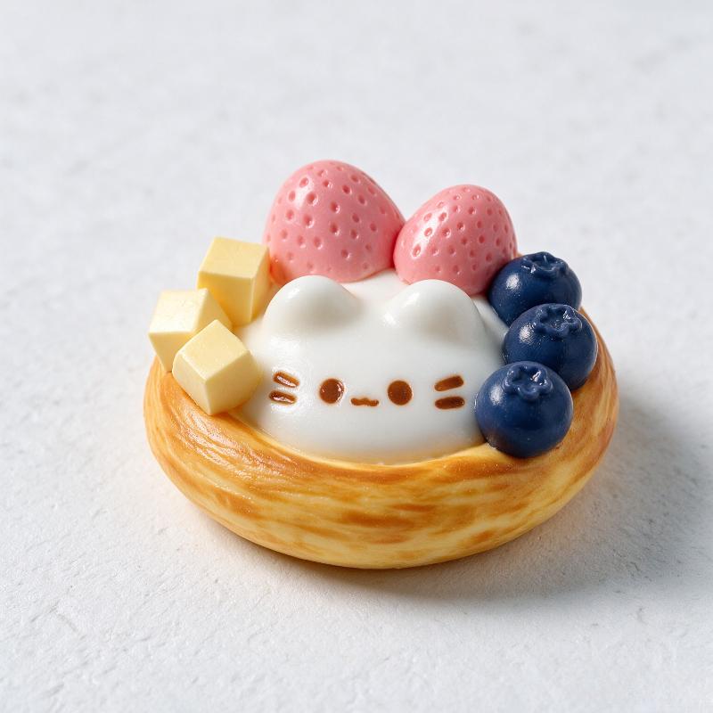 Strawberry Cream Bar Tart Squeeze Toy  Soft Sensory Toy Portable Stress Relief Anxiety Relaxation Fidget Toy For Kids Adults