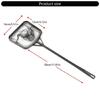 2Pcs Portable Fishing Landing Net Square Aquarium Fishing Net with Long Handle Shrimp Fish Tanks Clean Accessories
