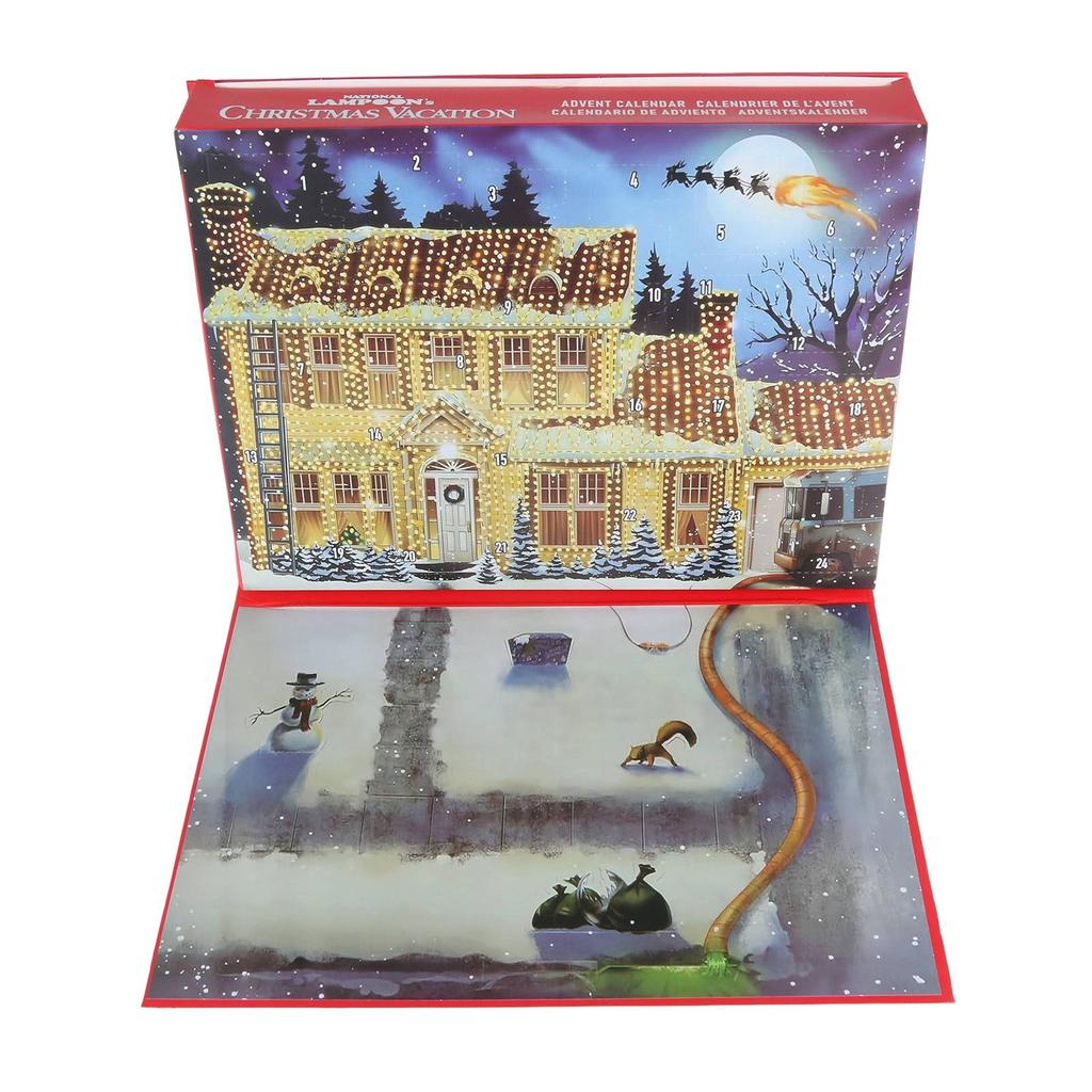 19pc Crazy Christmas Holiday Advent Calendar Gift Includes 19 Gifts, Christmas Holiday Figures And Accessories Acrylic Version
