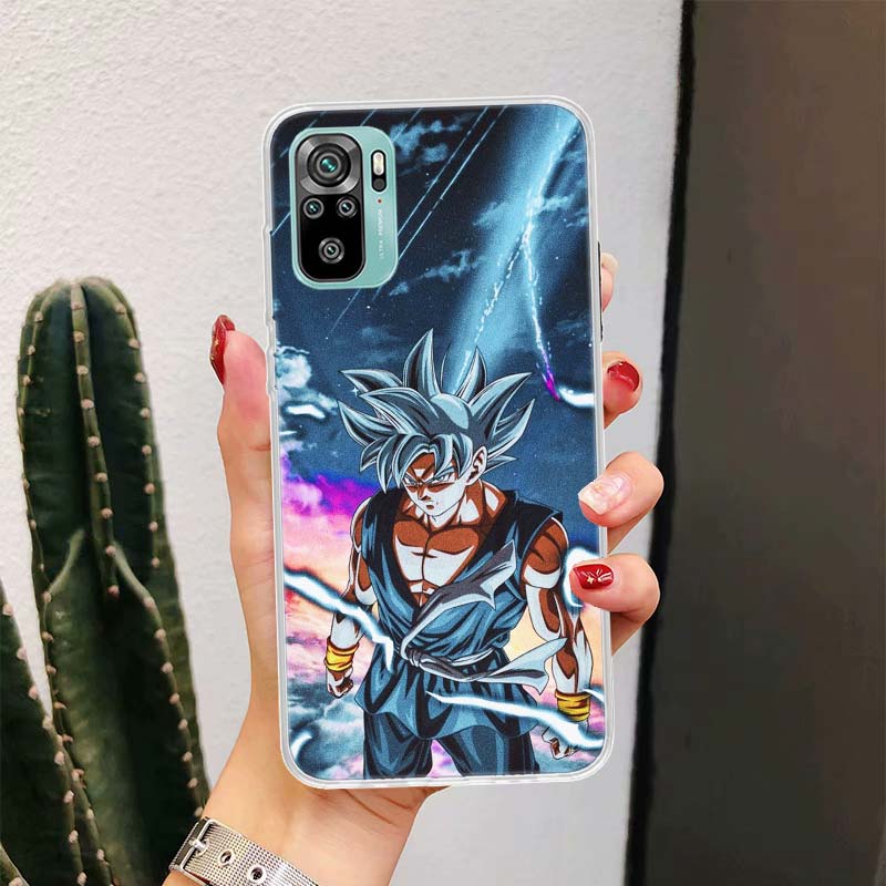 Custodia per Telefono Anime Goku Dragon Ball Per Xiaomi Redmi Note 10S 10 11S 11 9S 9 8T 8 Pro 11T 5G 11E 9T 7 6 5 5A 4X Fundas Cover Coque