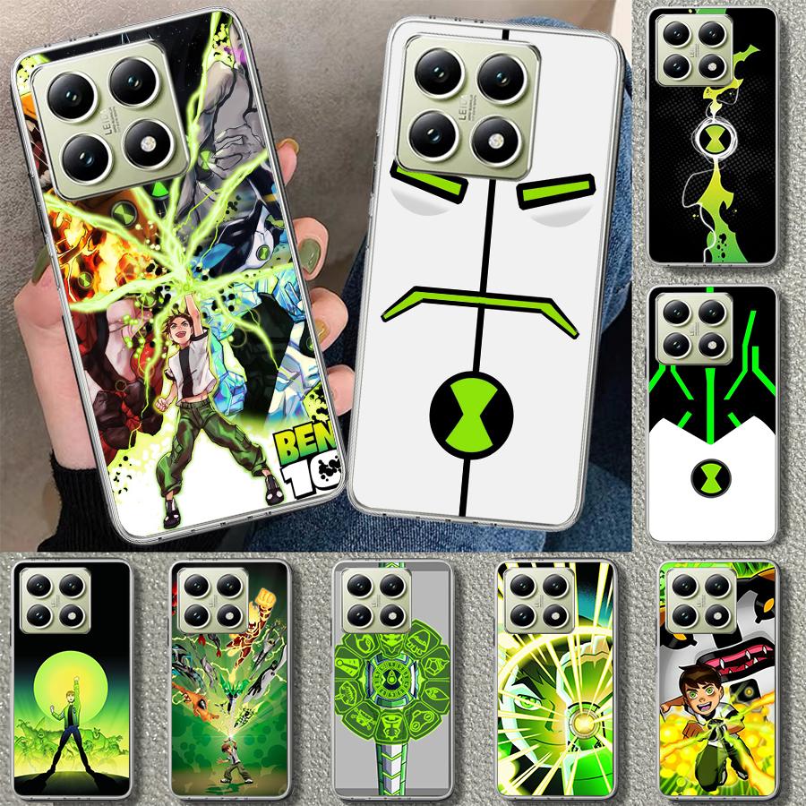 Cartoon Ben 10 Phone Case Cover for Xiaomi Redmi Note 15 14 13 12 11 Pro Plus 14S 12S 11S 11T 11E 10S 10 Customized Fundas Redmi