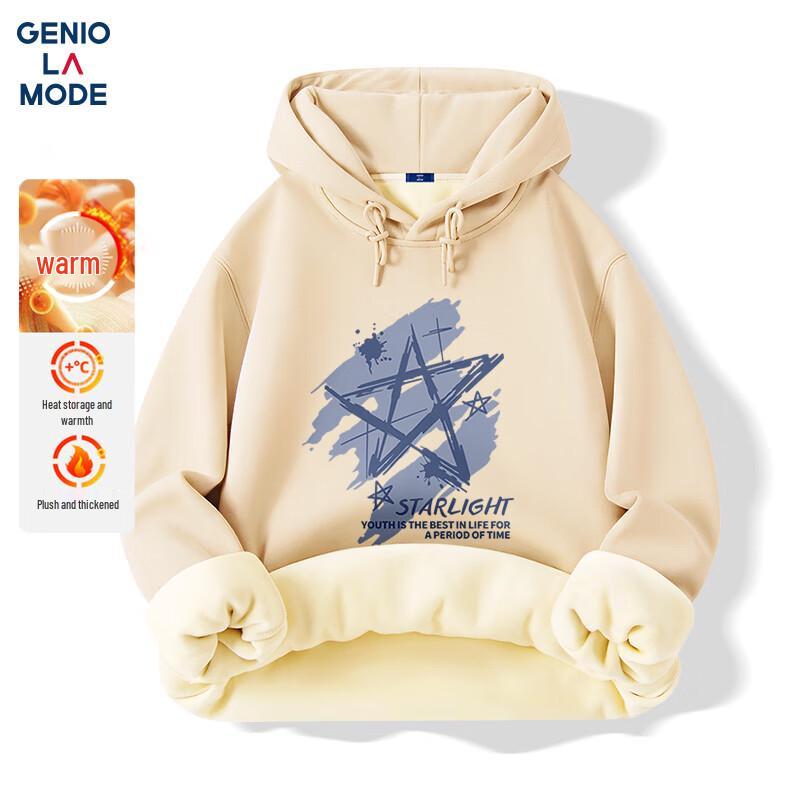 

GENIOLAMODE Men s Heavyweight Fleece Lined Hooded Sweatshirt XL