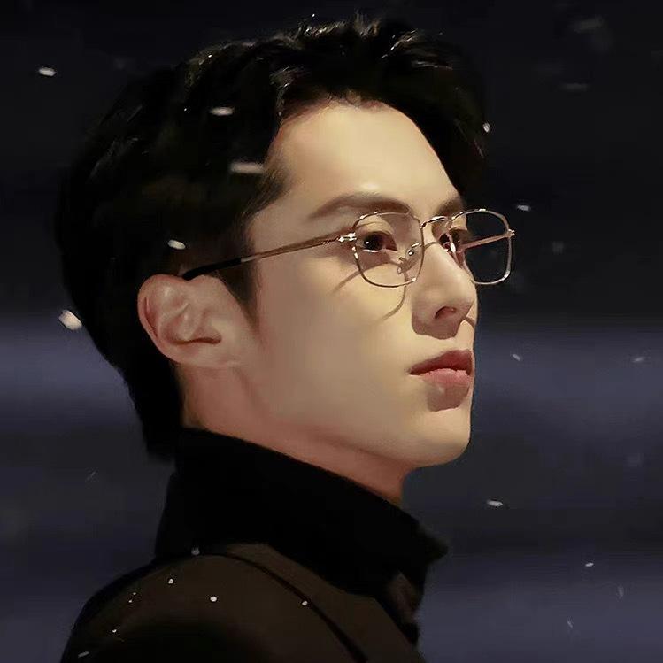 New gold silk glasses frame ruffian handsome Sven square frame metal myopia glasses women's anti-blue flat glasses men