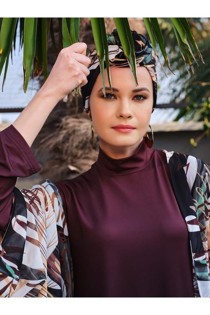 Muslimischer bescheidener islamischer Burkini-Strand-Schwimmanzug für Damen, Bademode, Hijab, Strandmode, Badeanzug 