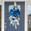 Atmosphere Decorative Garland Ornament Christmas Wreath without/with Light Party Supplies Home Door Window Decoration