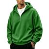 Men's Casual Full Zip Hoodie Loose Fit Sweatshirt for Sport and Everyday Wear