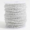 1meter Stone Stainless Steel Chain Black White Silver Color Crystal Beaded Chains for Necklace Bracelet Jewelry Making DIY
