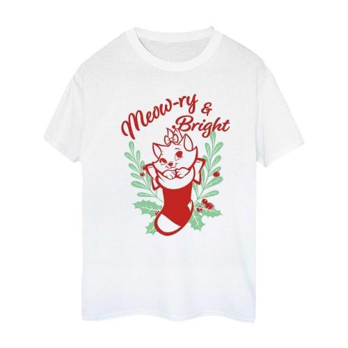 The Aristocats Womens/Ladies Meowry & Bright Cotton Boyfriend T-Shirt