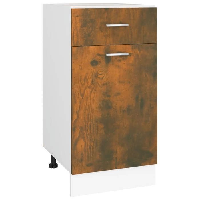 VidaXL Armoire à tiroirs "Lyon" Chêne fumé 40 x 46 x 81,5 cm Bois d'ingénierie 815570