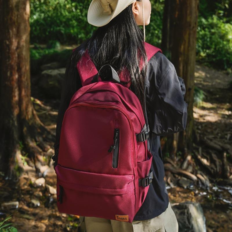 Ранневесенний школьный рюкзак для ученика, туристический, большой вместимости, рюкзак для ученика средней школы красный