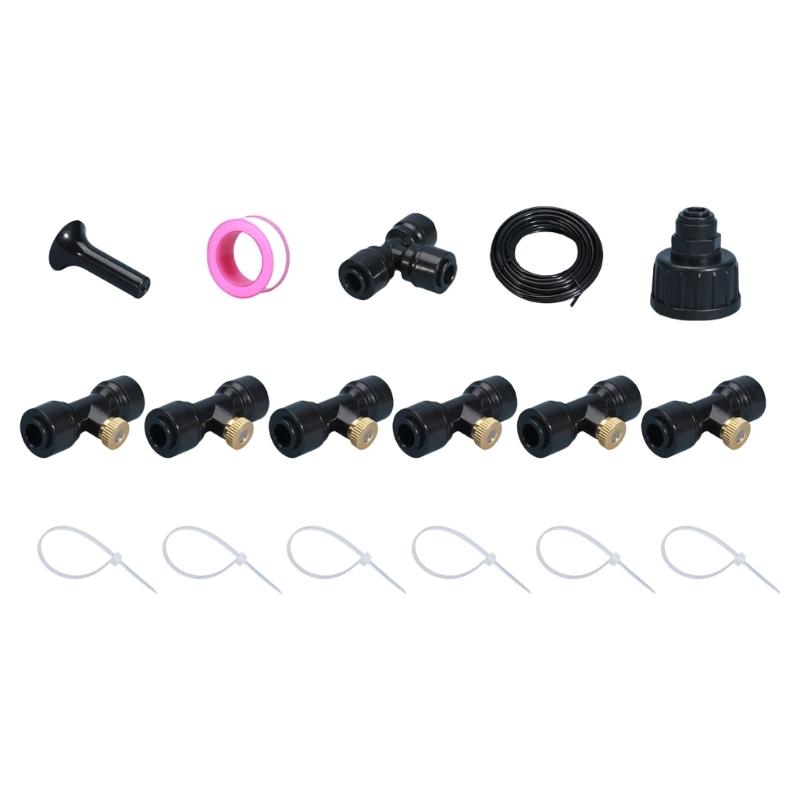 Watering System for Garden DIY Plant Kits Misting Sprinkler Greenhouse Accessories Easy Installation Irrigation Kits