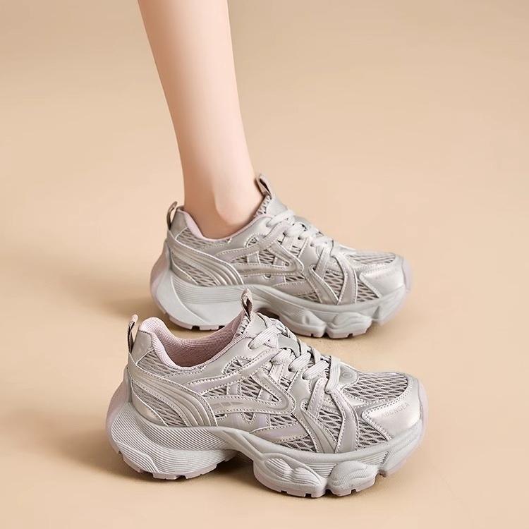 Fashion 2025 New Women's Sports Shoes, Casual Trainers Ladies Chunky Sneakers  Platform Flat Shoes Women Breathable Mesh Shoes 3267