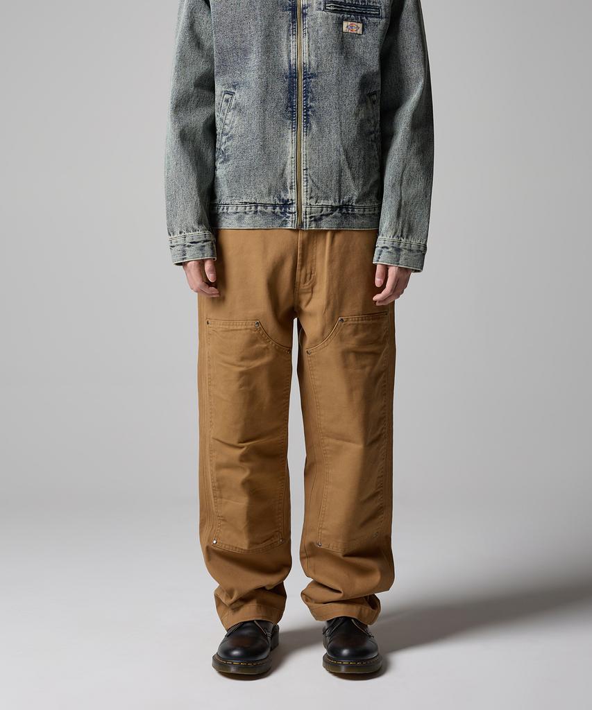 DICKIES Stonewashed Duck Canvas Double Knee Pants Brown Duck