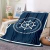 1Pc Smooth Sea Sailor Quote Blanket Soft And Comfortable Casual Warm Camping Travel Christmas Halloween Xmas Gift M928577