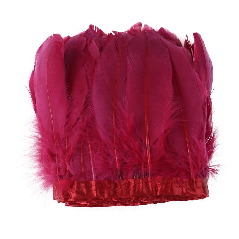 Natural Swan Goose Feather Trim 2/6/10 Yards Costume Fringe Ribbon for DIY Dress Decoration Carnival Party Accessories