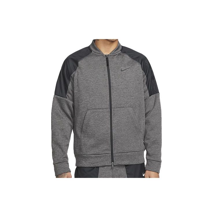 Мужская куртка Nike FW22 с вышивкой на молнии, с длинным рукавом, серая DQ4853-071 L