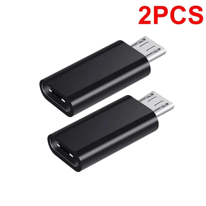 USB C Female to Micro USB Male Adapter Micro USB to USB C Adapter Fast Charger Power Cable Plug Strip Extender for Xiaomi Huawei
