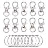 50 Stück Metall Drehbare Karabinerhaken Clips Haken DIY Schmuck Handwerk