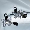Chinese Style Phone Chain Calligraphy Butterfly Pendant Keyring Cellphones Strap