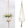 Hanging Handwoven Basket Macrame Decorative Flower Pot Holder for Indoor and Outdoor Use Photo Props