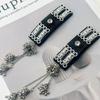 Ethnic  Hair Clip Geometric Pattern Bell Fringe Hairpin Hair Clips Silver Clolr Long Fringe Hair Clip For Photo Props