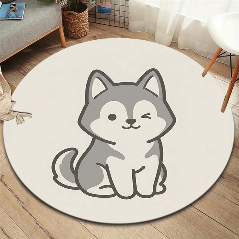 

1Pc Husky Print Flannel Blanket, High quality Comfortable for All Seasons, Home Decor, Warmth and Comfort, Perfect for Christmas Gifts 80cmx80cm