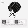 Autumn and winter versatile warm color matching knitted hats men's and women's confinement hats casual striped color matching cold hats stacking hats