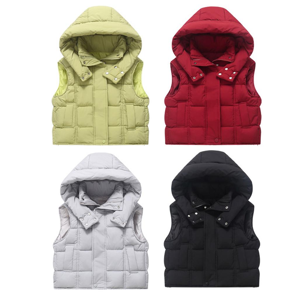 Children's Fashionable Casual Hooded Vest Jacket