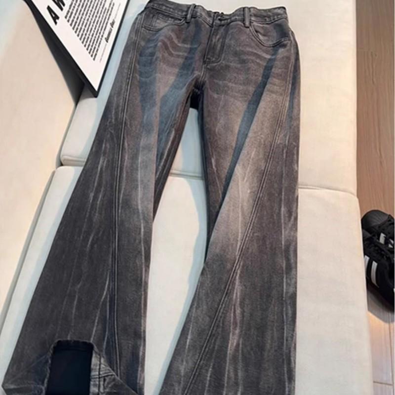 Womens Flared Jeans High Waist Stretch Fit Pear Shape Slimming Vintage Style Daily Wear