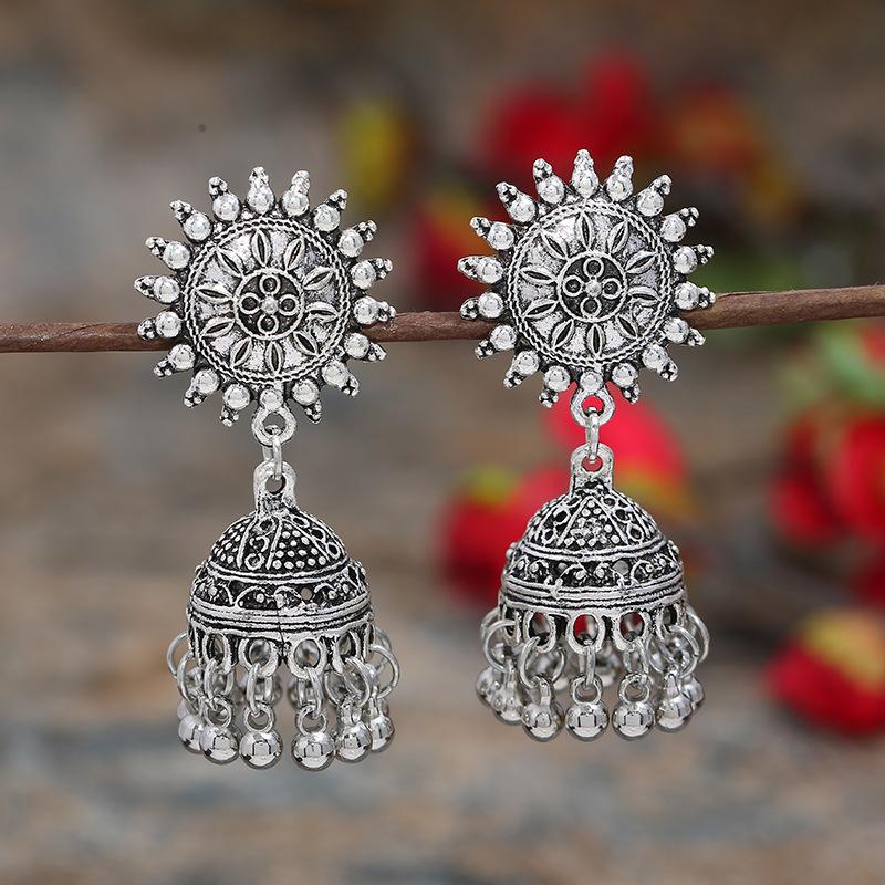 Vintage Indische Thailändische Vogel Laterne Quasten Ohrringe Temperamentvolle Weibliche Persönlichkeit Vielseitige Ohrringe Feiertags Ohrschmuck