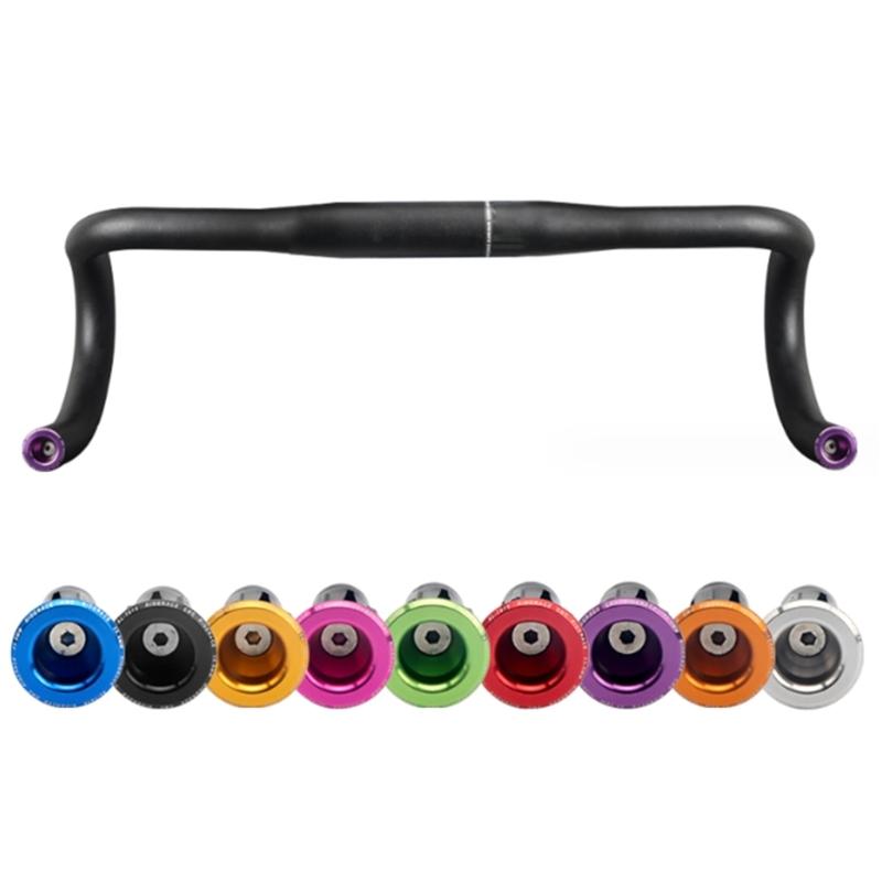 2 Pcs Bike Bar End Cap Bicycles Handlebar Plug Road Bike Expanding Locking Bar End Cap Bike Bar Plug Cycling Supplies