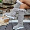 Women's Lightweight Comfortable Thick Sole Cold Warm Padded Snow Boots Non-slip Wear Outdoor Sports High Cotton Boots